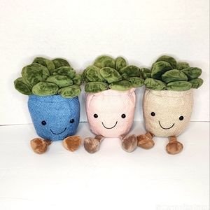 SMILEY 🪴 Adorable Succulents in Smiley Face Planter - Your Choice of One
